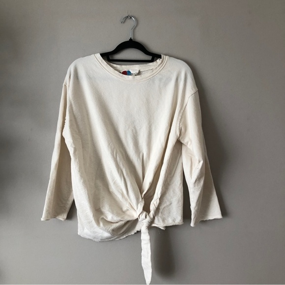 FP Free People Lax tie waist oversize sweatshirt terry - Picture 3 of 9